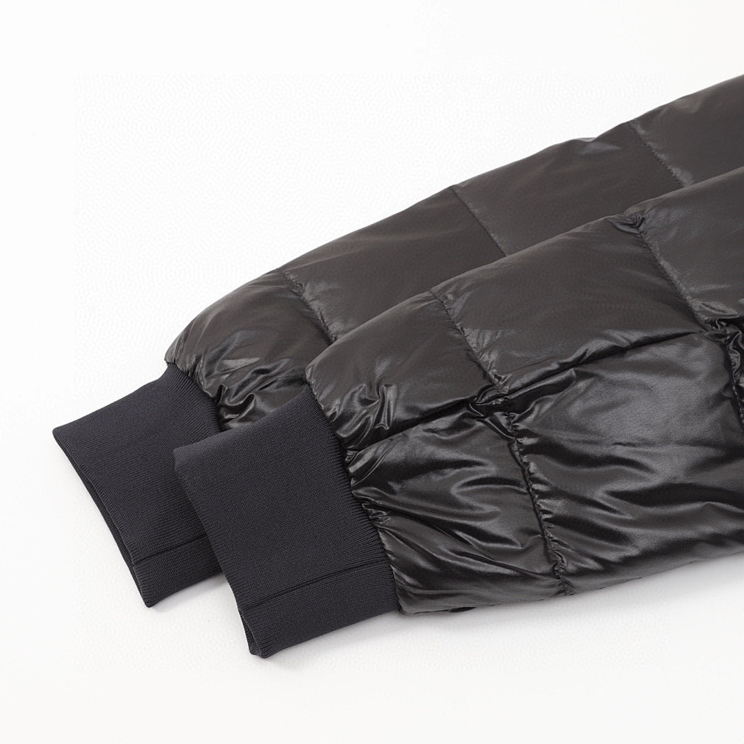 Moncler Corydale Sleeve-Stripe Hooded Down Jacket - Black - detail 3
