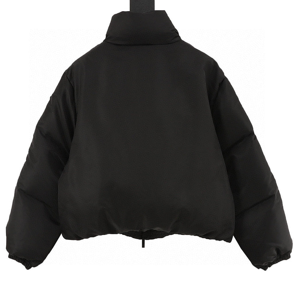 Moncler Vissec Women's Cropped Down Jacket - Black - back view