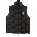 Moncler Woven-Panel Padded Vest - Black - front view