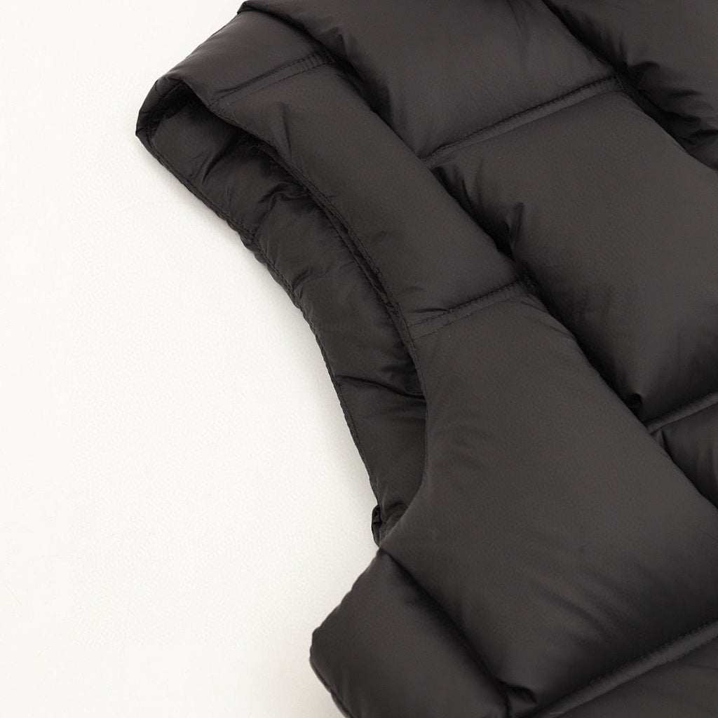 Moncler Woven-Panel Padded Vest - Black - detail 3