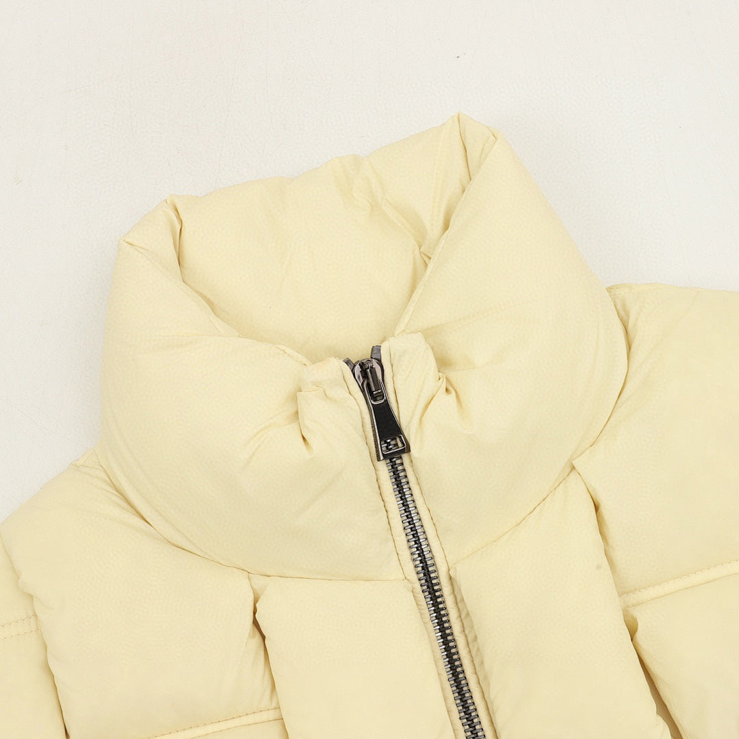 Moncler Woven-Panel Padded Vest - Ivory - detail 1