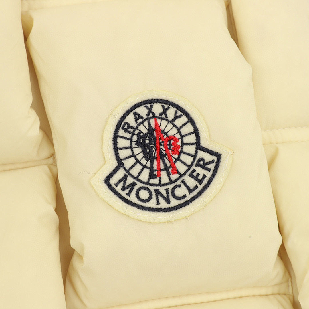 Moncler Woven-Panel Padded Vest - Ivory - detail 2