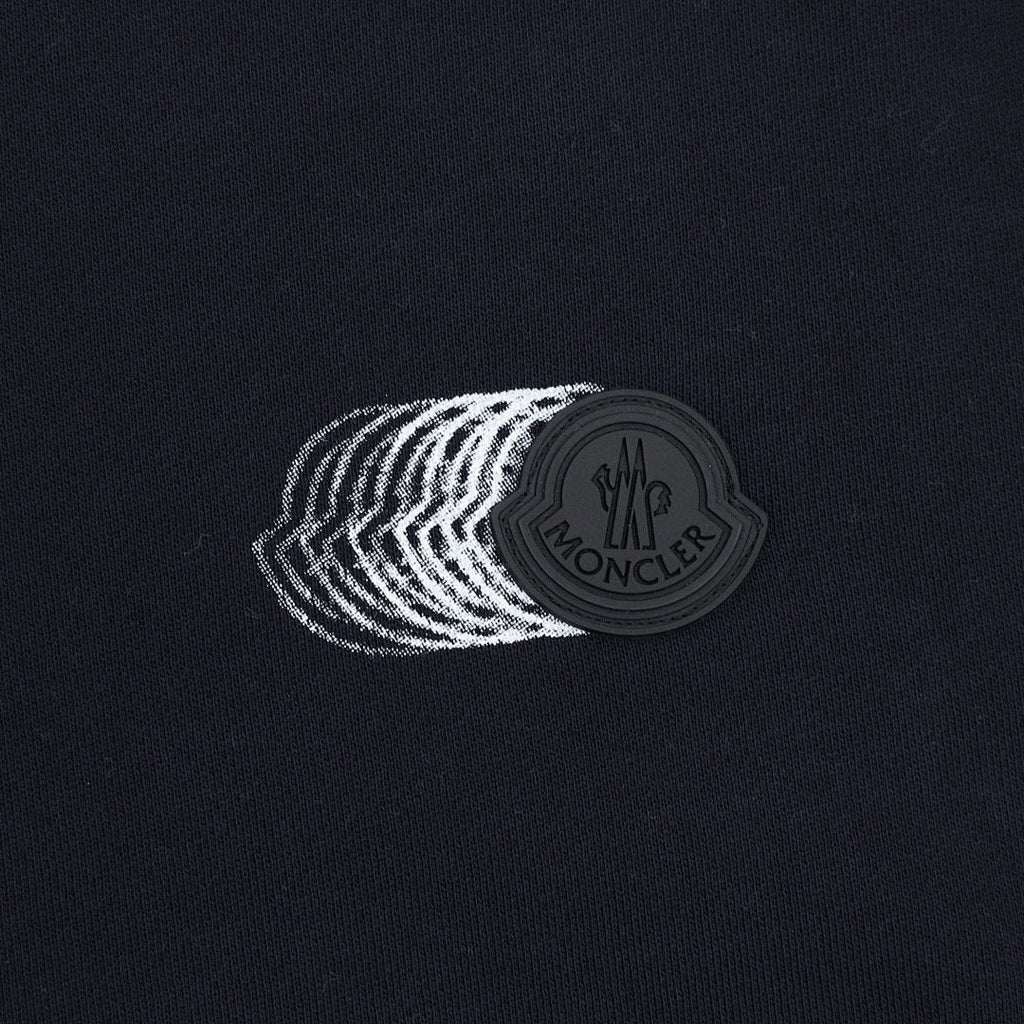 Moncler Faded-Logo Crewneck Sweatshirt - Black - detail 2