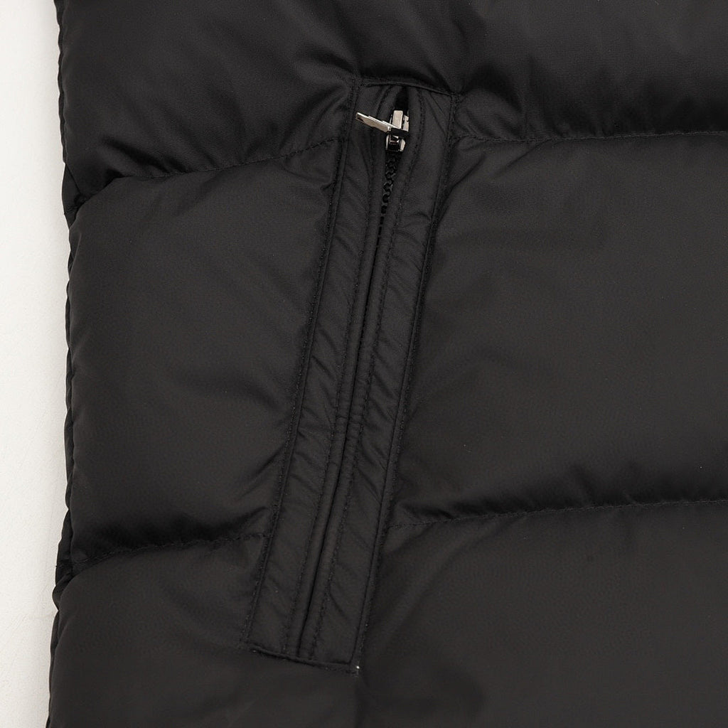 Moncler Mayaf Fur-Trim Hooded Down Jacket - Black - detail 3