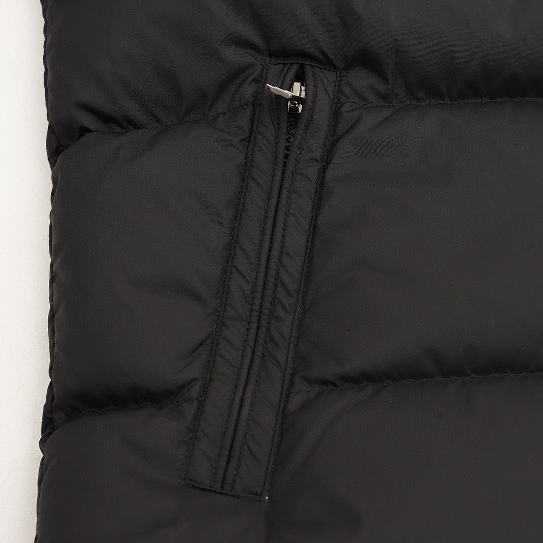 Moncler Mayaf Fur-Trim Hooded Down Jacket - Black - detail 3