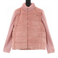 Moncler Women's Textured Panel Zip Cardigan - Pink - front view