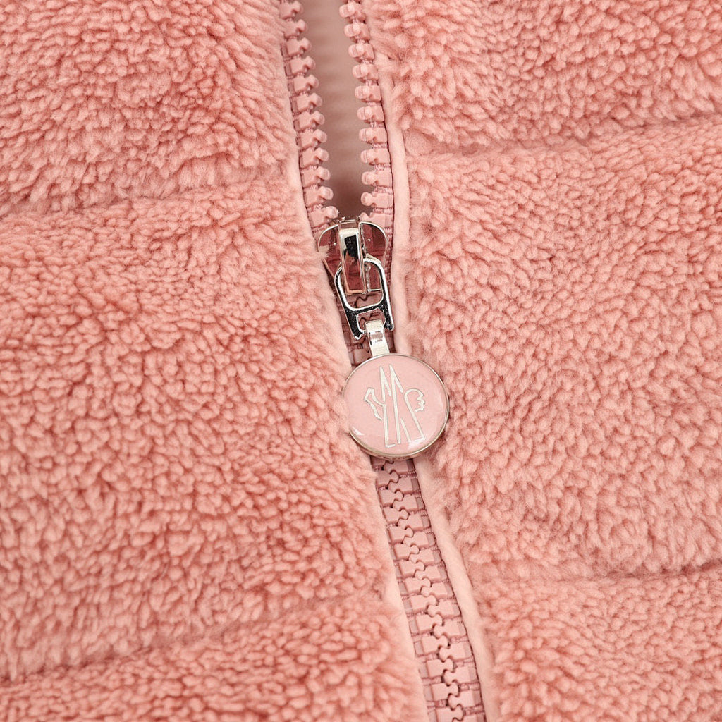 Moncler Women's Textured Panel Zip Cardigan - Pink - detail 3