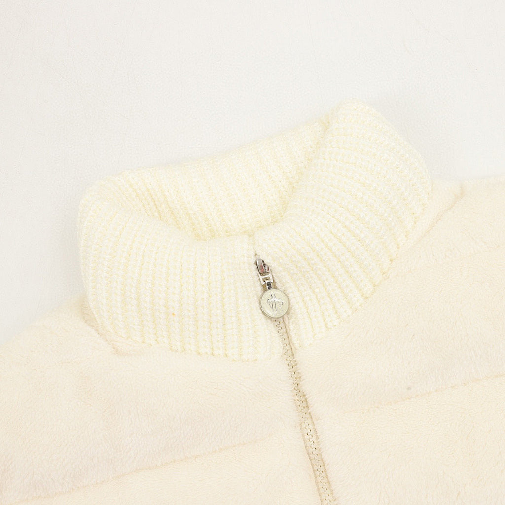 Moncler Women's Textured Panel Zip Cardigan - Ivory - detail 1