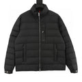 Moncler Black-Badge Stand-Collar Down Jacket - Black - front view