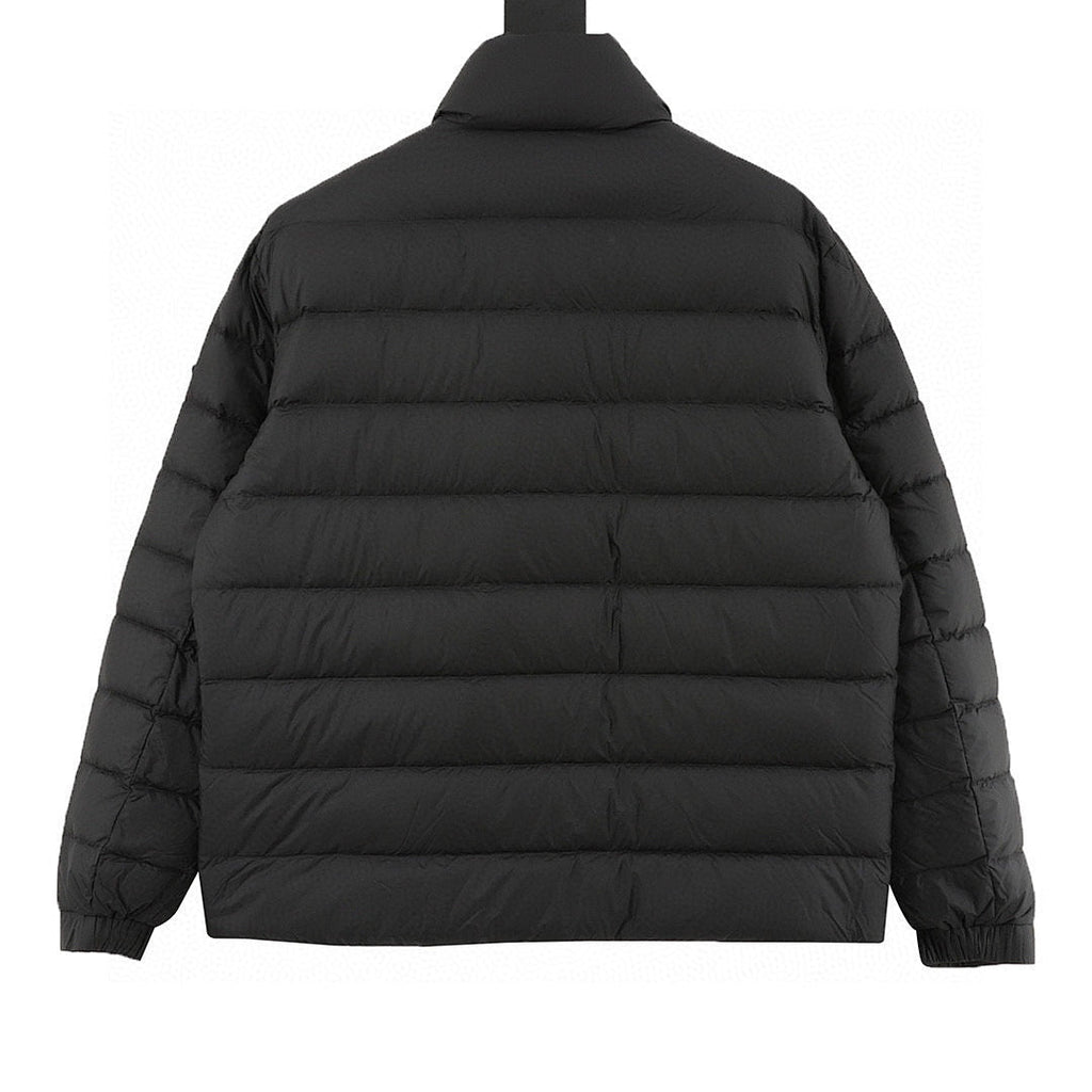 Moncler Black-Badge Stand-Collar Down Jacket - Black - back view