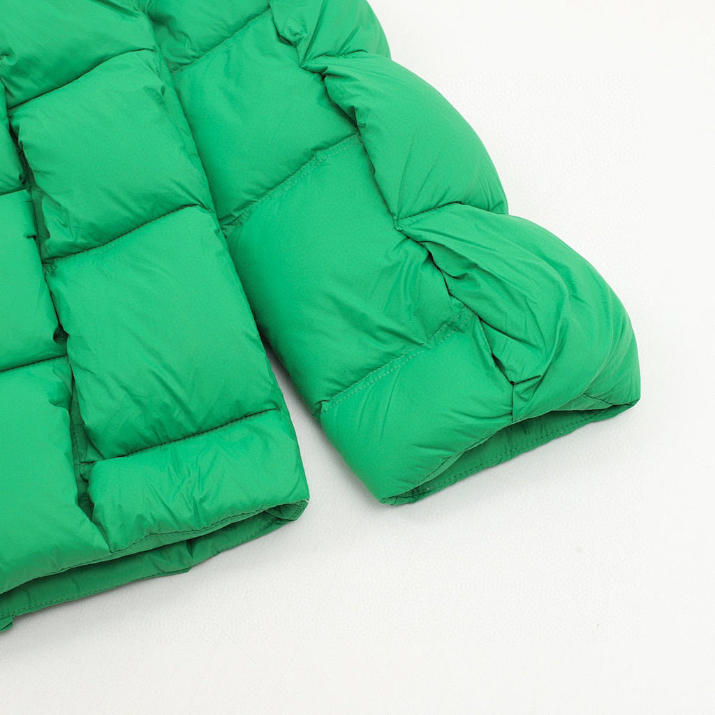 Moncler Woven-Panel Down Jacket - Green - detail 3