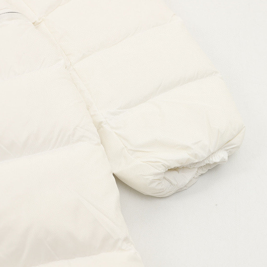 Moncler Hermifur Women's Belted Long Down Coat - Ivory - detail 3