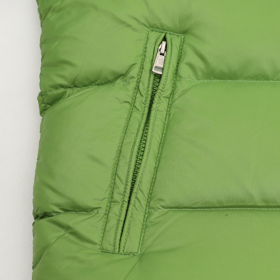 Moncler Maya Matte Hooded Down Jacket - Green - detail 3