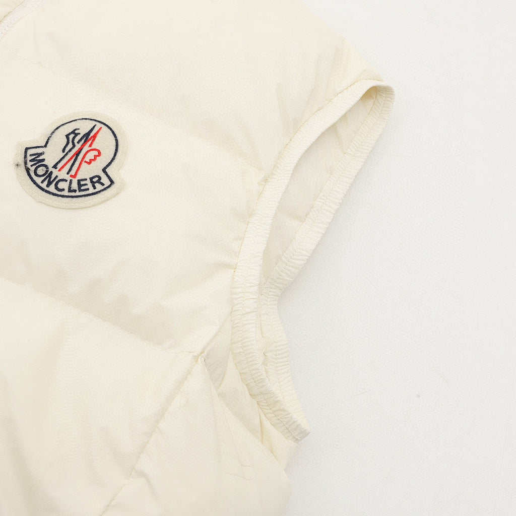 Moncler Alma Stand-Collar Down Vest - Ivory - detail 3