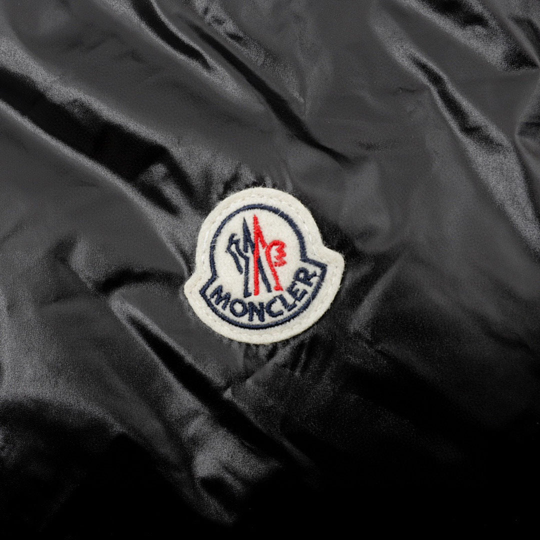 Moncler Contrast-Hood Down Jacket - Black and Gold - detail 3