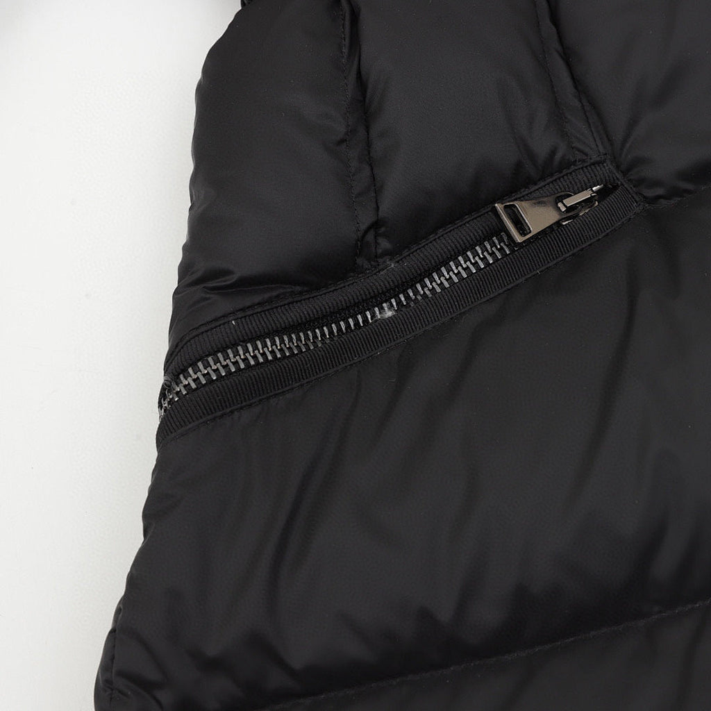 Moncler Hermifur Women's Belted Short Down Jacket - Black - detail 3