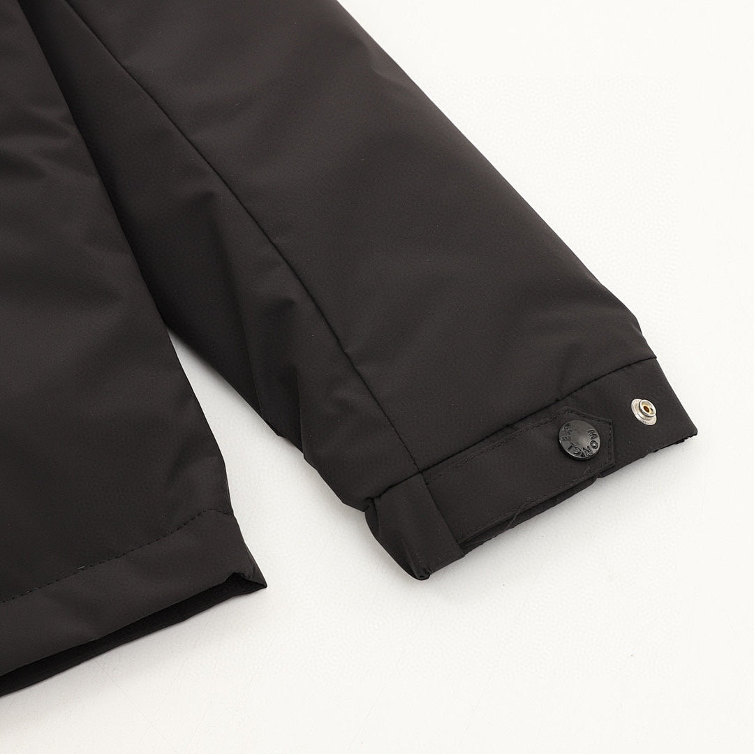 Moncler Epine Stand-Collar Down Jacket - Black - detail 3