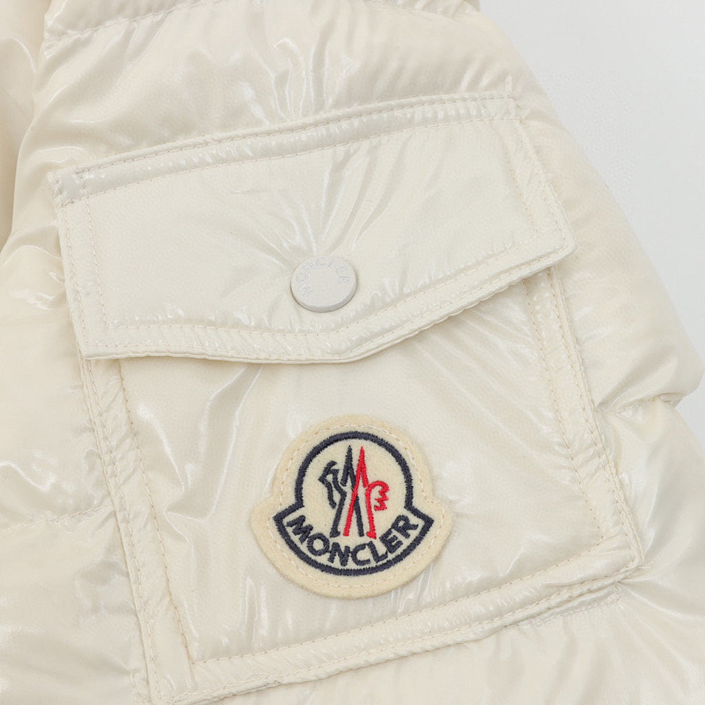 Moncler Barante Women's Fitted Hooded Down Jacket - Ivory - detail 3