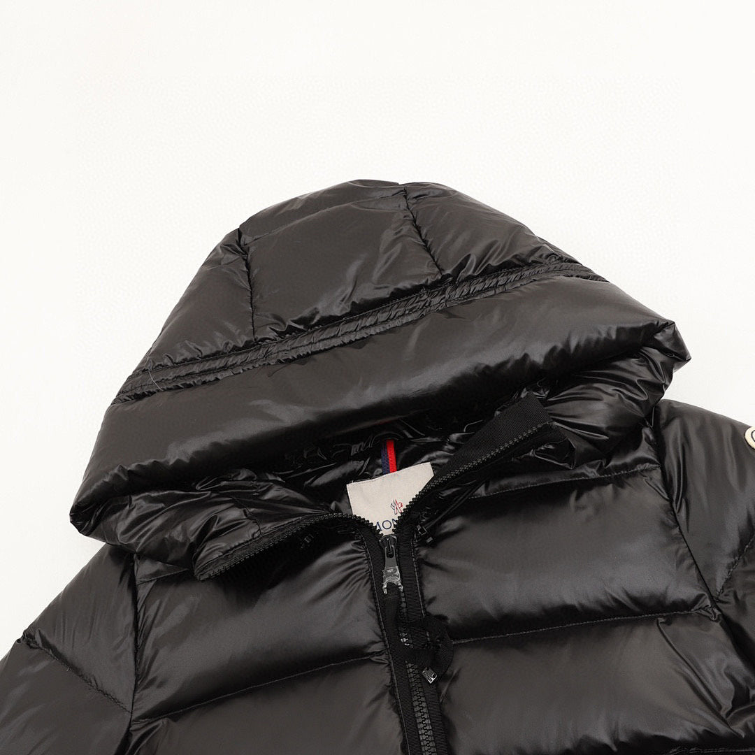 Moncler Women's Mid-Length Hooded Down Coat - Black - detail 1