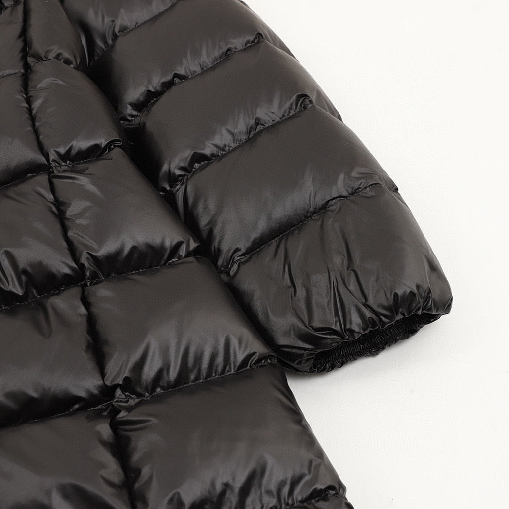 Moncler Women's Mid-Length Hooded Down Coat - Black - detail 3