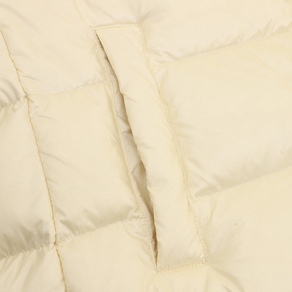 Moncler Women's Mid-Length Hooded Down Coat - Ivory - detail 3