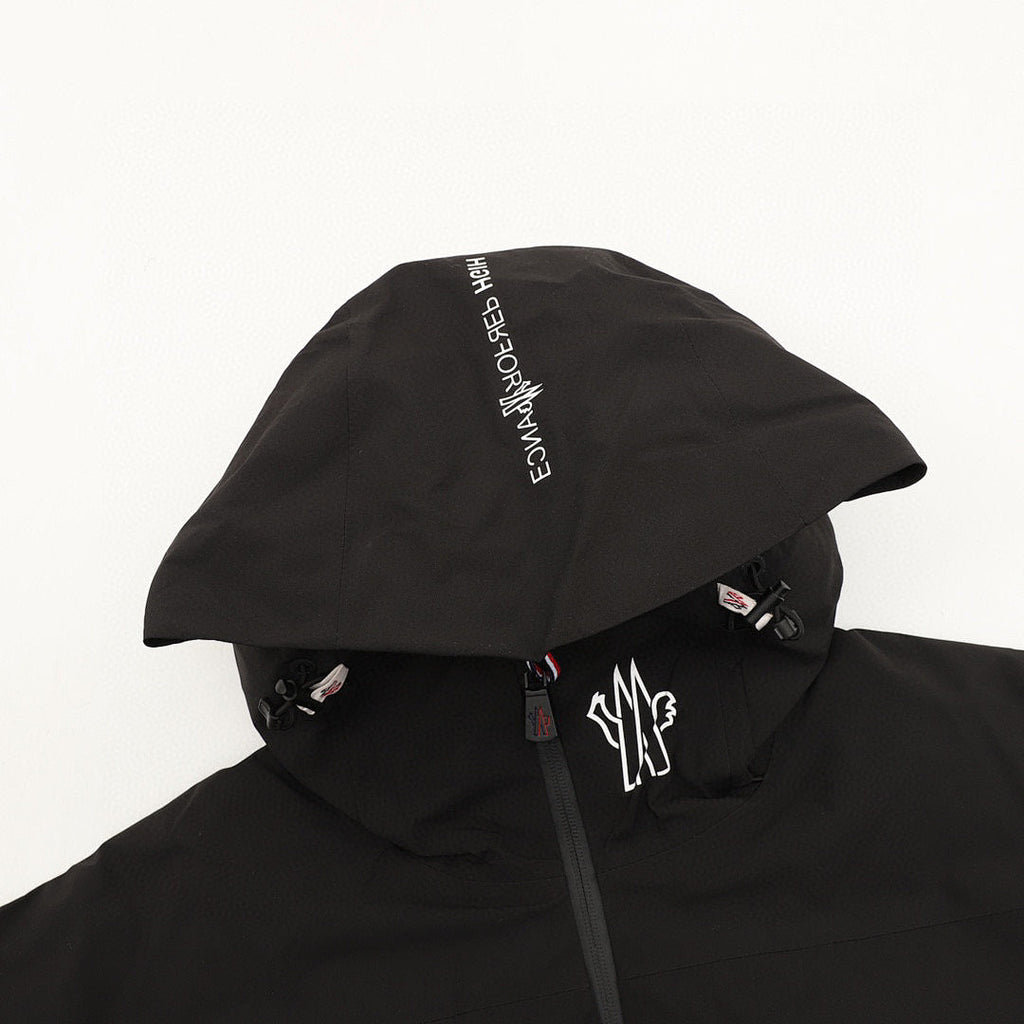 Moncler Sleeve-Zip Hooded Ski Jacket - Black - detail 1