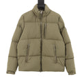 Moncler Besbre Stand-Collar Down Jacket - Olive - front view