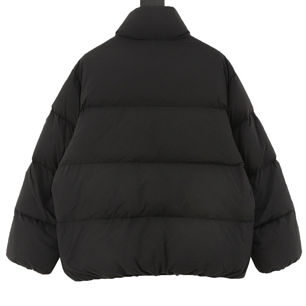 Moncler Multi-Zip Stand-Collar Down Jacket - Black - back view