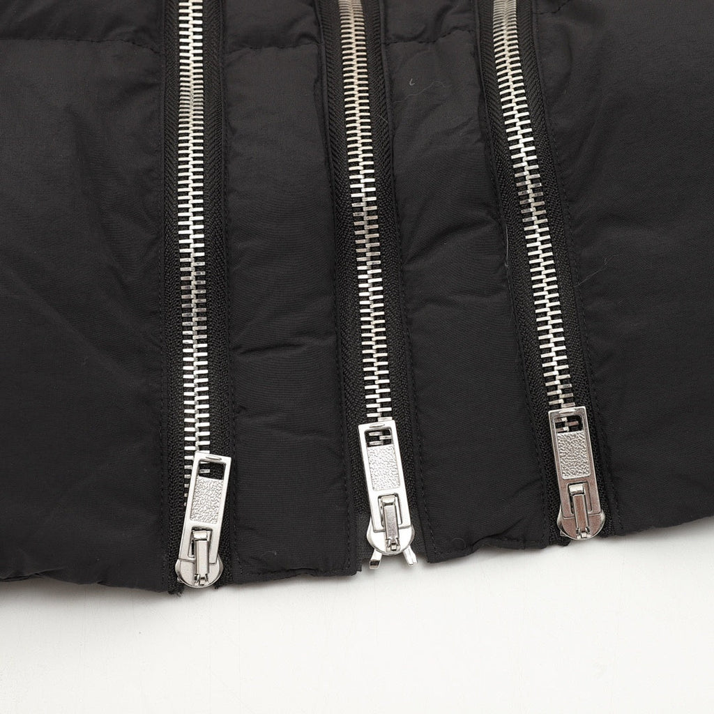 Moncler Multi-Zip Stand-Collar Down Jacket - Black - detail 2