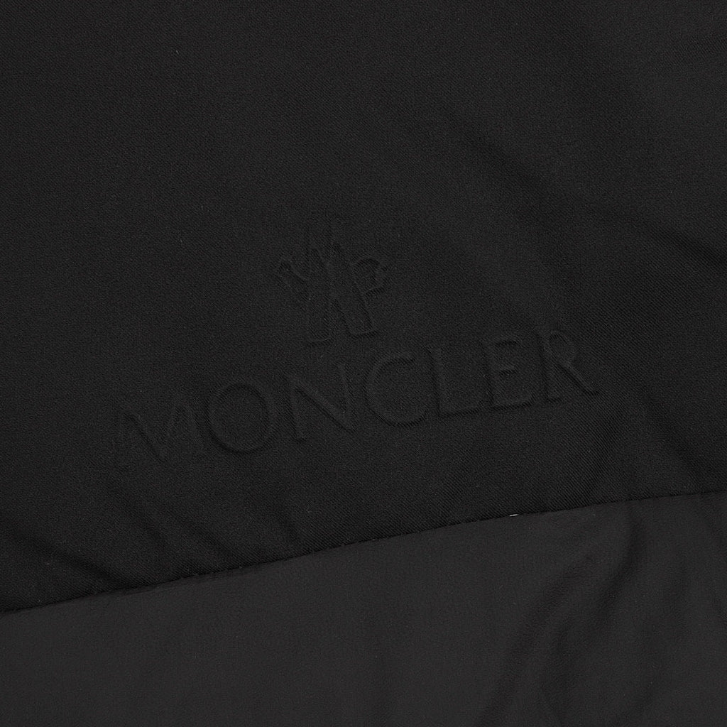 Moncler Panelled Hooded Down Jacket - Black - detail 2