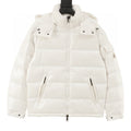 Moncler Maya Hooded Down Jacket - Ivory - front view