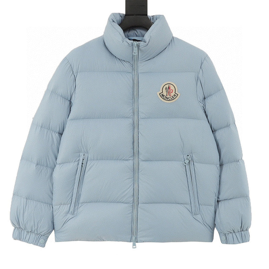 Moncler Citala Stand-Collar Down Jacket - Light Blue - front view