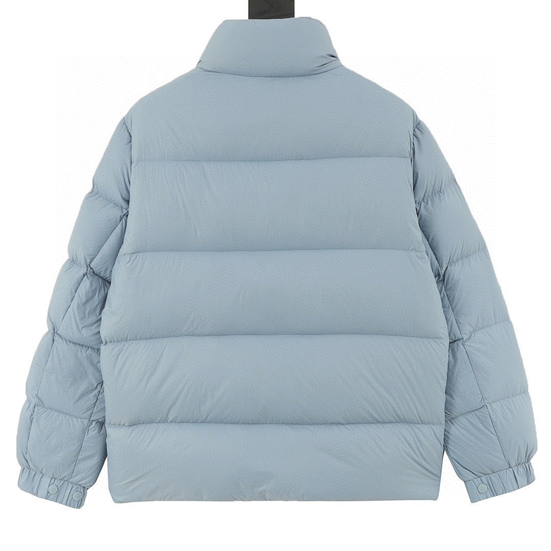 Moncler Citala Stand-Collar Down Jacket - Light Blue - back view