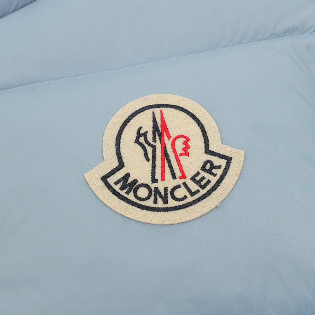 Moncler Citala Stand-Collar Down Jacket - Light Blue - detail 2