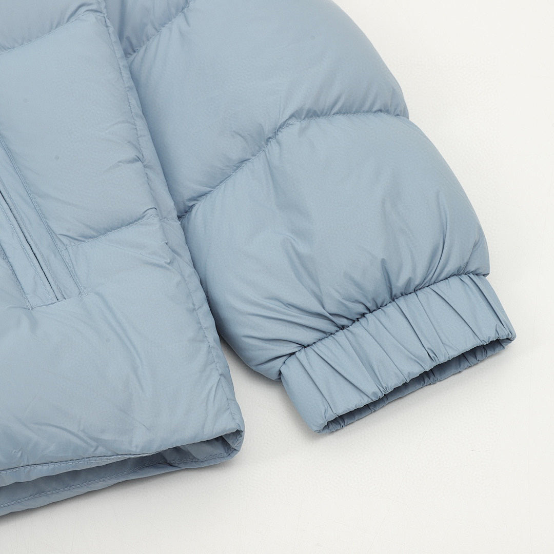 Moncler Citala Stand-Collar Down Jacket - Light Blue - detail 3