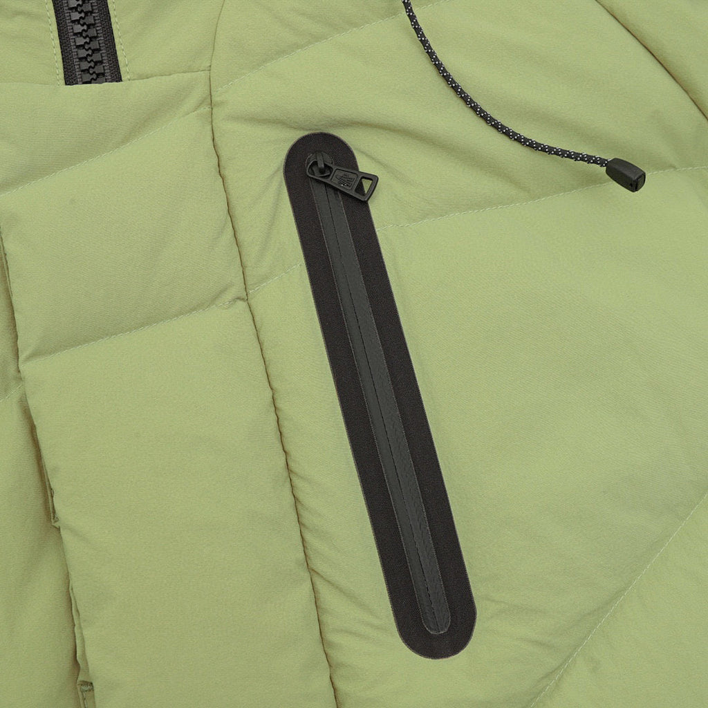 Moncler Contrast-Pocket Hooded Down Jacket - Green - detail 2