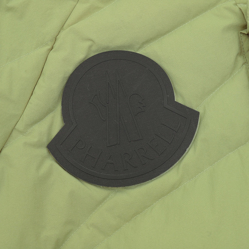 Moncler Contrast-Pocket Hooded Down Jacket - Green - detail 3