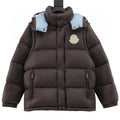 Moncler Cyclone Detachable-Sleeve Down Jacket - Brown - front view