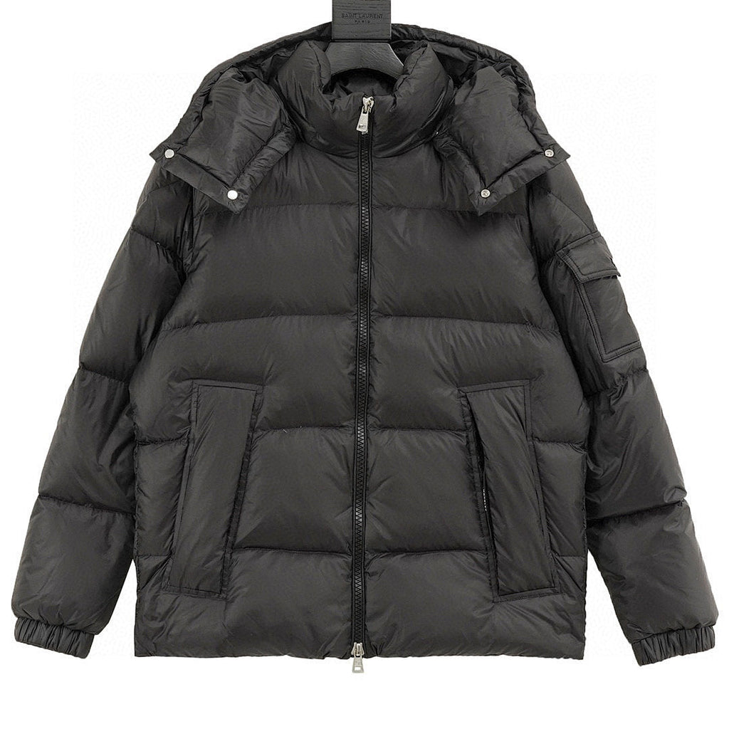 Moncler Couyere Hooded Down Jacket - Black - front view
