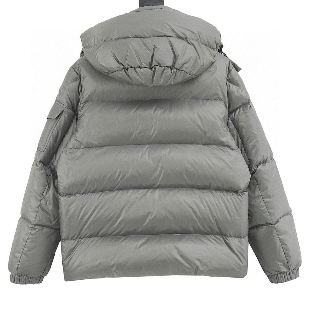 Moncler Couyere Hooded Down Jacket - Gray - back view