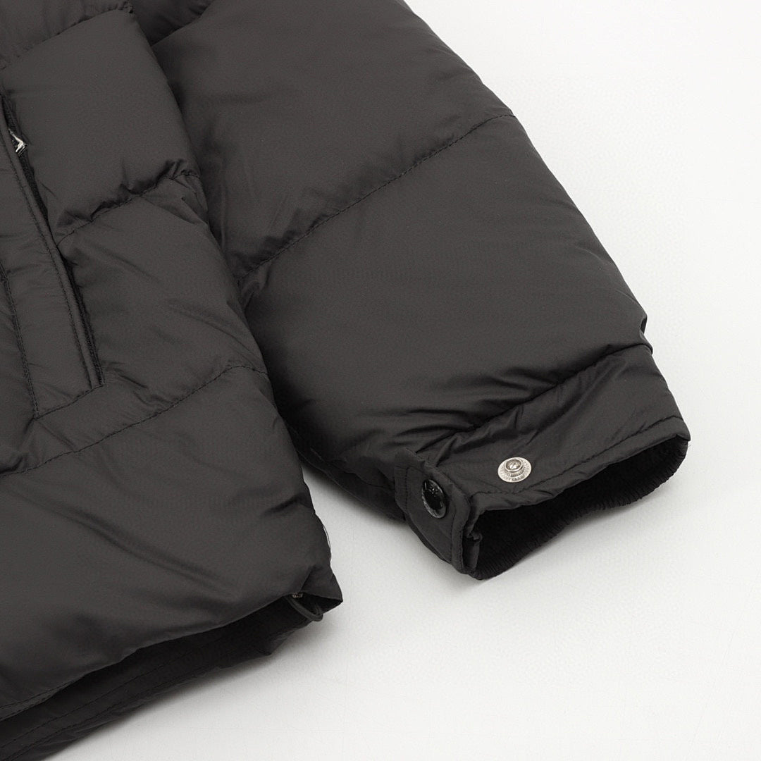 Moncler Maya Matte Hooded Down Jacket - Black - detail 3
