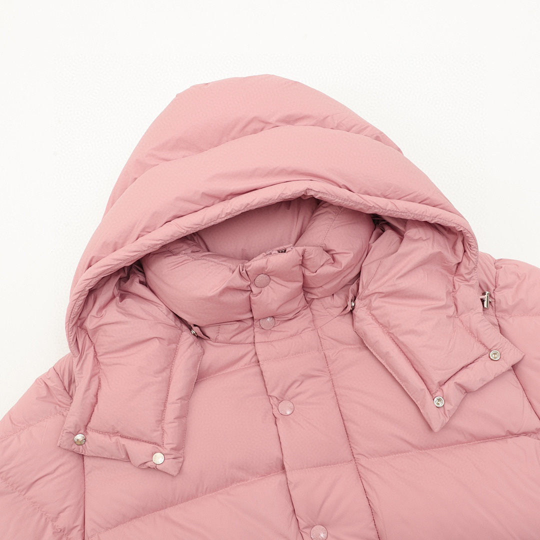 Moncler Maya Matte Hooded Down Jacket - Pink - detail 1