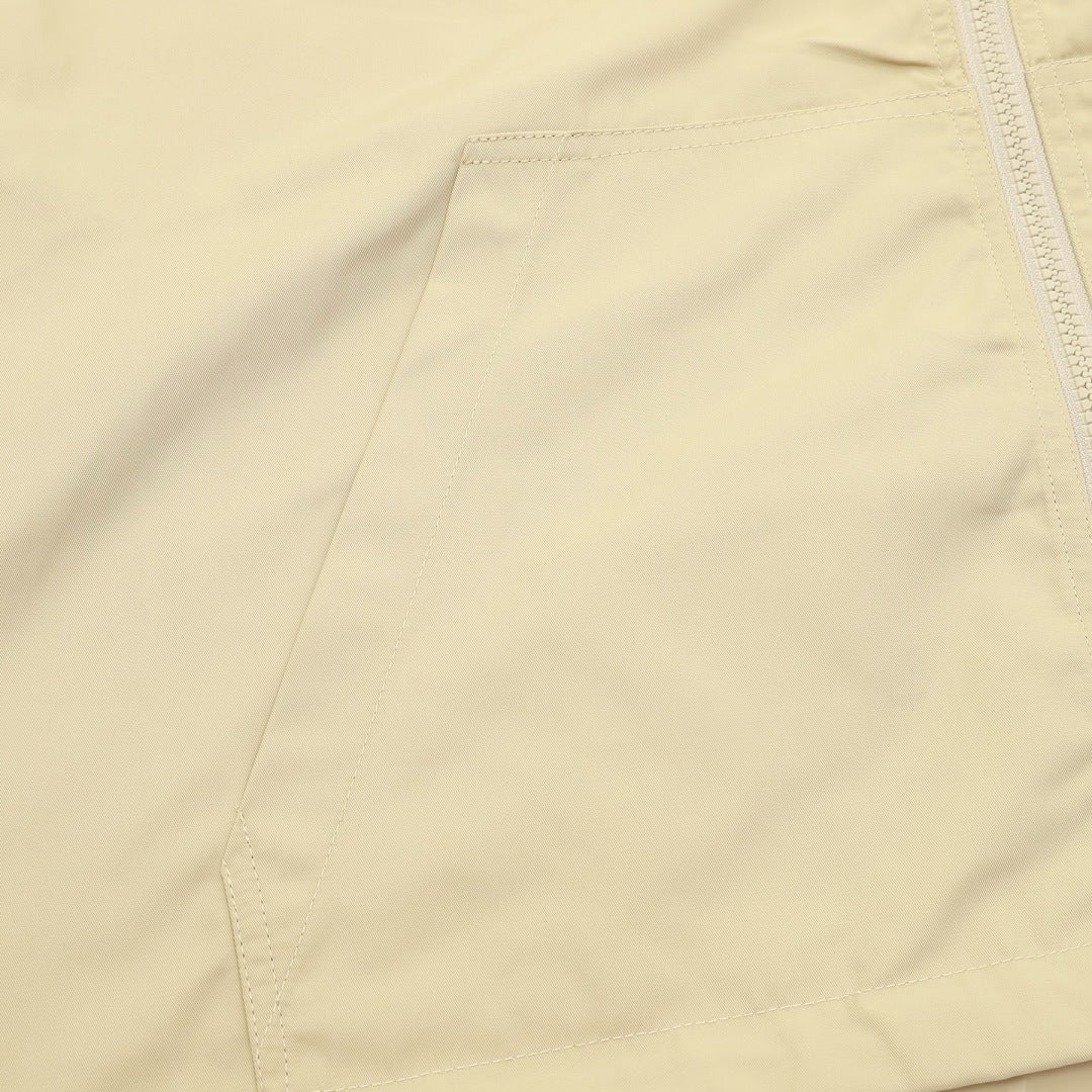 Louis Vuitton Men's Reversible Hooded Jacket - Beige: Plain side front pocket detail