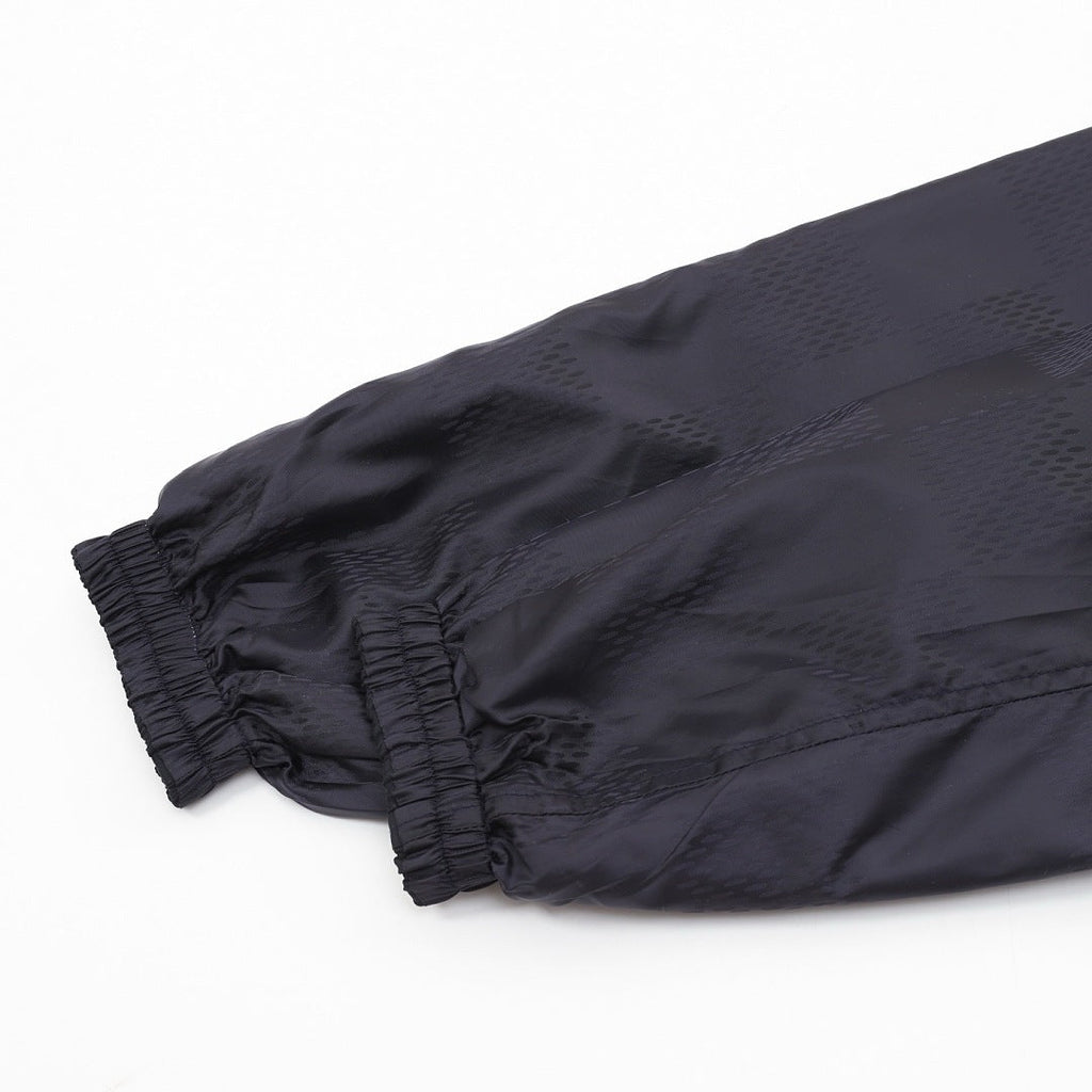 Louis Vuitton Men's Reversible Tonal Check Hooded Jacket – Navy: Tonal check cuff detail