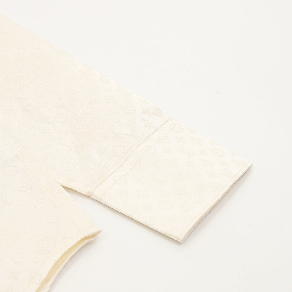 Louis Vuitton Tonal Monogram Long-Sleeve Shirt - Ivory - product detail 1