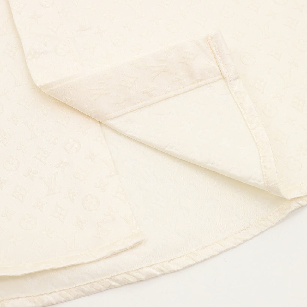 Louis Vuitton Tonal Monogram Long-Sleeve Shirt - Ivory - product detail 2