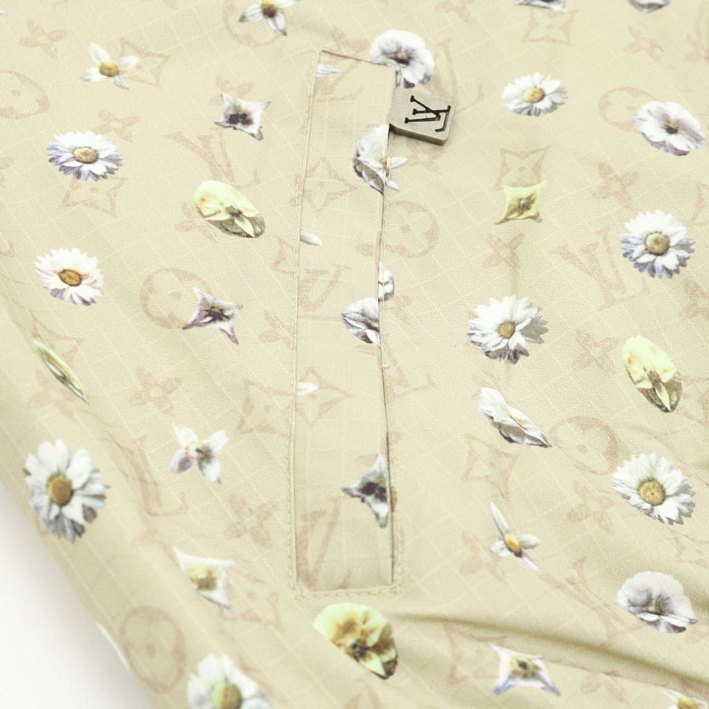 Louis Vuitton Floral Monogram Stand-Collar Jacket - Beige - product detail 2