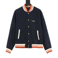 Louis Vuitton Embroidered Varsity Jacket - Navy - front view