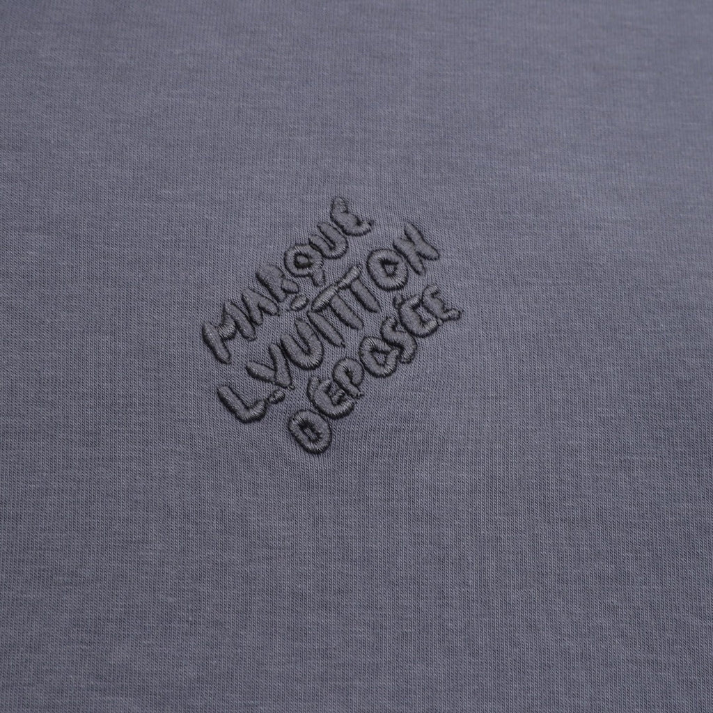 Louis Vuitton Tonal Lettering Zip-Up Hoodie - Slate Grey - product detail 3