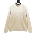 Louis Vuitton Gradient Monogram Crewneck Sweater - Beige - front view
